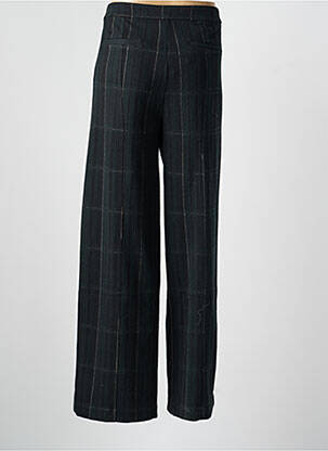 Pantalon evazat talie cu cleme talie înaltă negru ICHI femeie