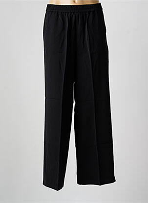 Pantalon larg țesătură crep talie înaltă negru GRACE & MILA femme