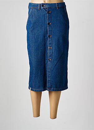 Fustă midi talie înaltă albastru GRAINE femme