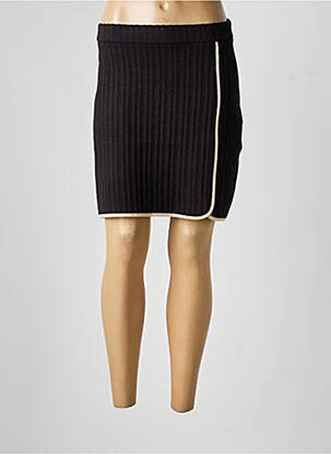 Fustă scurtă croială dreaptă negru ICHI femme