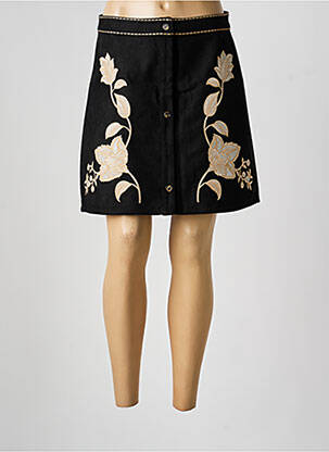 Fustă scurtă mărime normală negru LA PETITE ETOILE femme