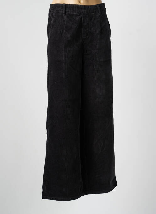 Pantalon evazat elasticitate talie înaltă negru OBJECT femme