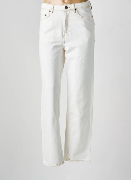 Blugi cu croială dreaptă talie înaltă talie înaltă bej AMERICAN VINTAGE femme