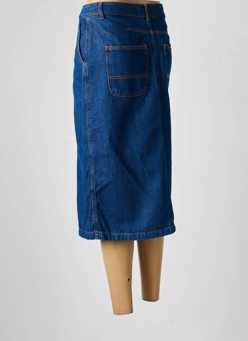 Fustă midi talie înaltă albastru GRAINE femme
