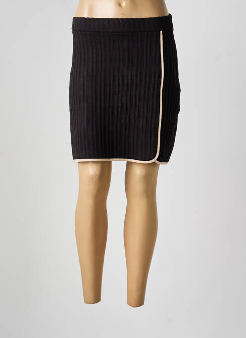 Fustă scurtă croială dreaptă negru ICHI femme