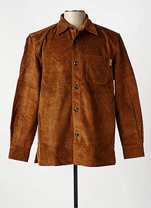 Cămașă cu mâneci lungi croială dreaptă maro TOMMY HILFIGER homme