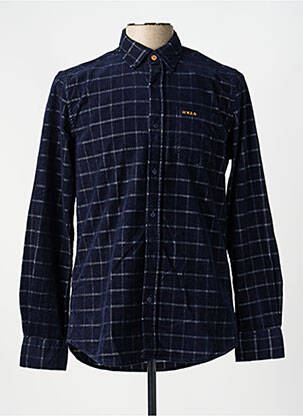 Cămașă cu mâneci lungi imprimeu fantezie albastru NEW ZEALAND AUCKLAND homme