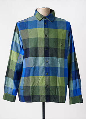 Cămașă cu mâneci lungi imprimeu fantezie verde THINKING MU homme