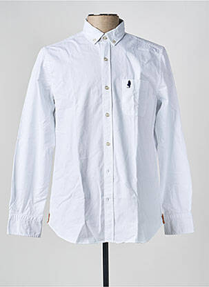 Cămașă cu mâneci lungi croială dreaptă alb MCS homme