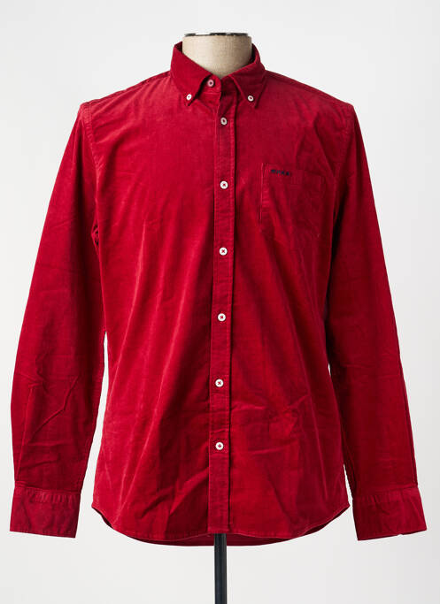 Cămașă cu mâneci lungi croială dreaptă roșu NEW ZEALAND AUCKLAND homme