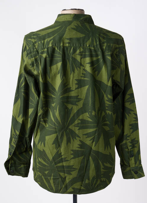Cămașă cu mâneci lungi imprimeu fantezie verde BASK IN THE SUN homme