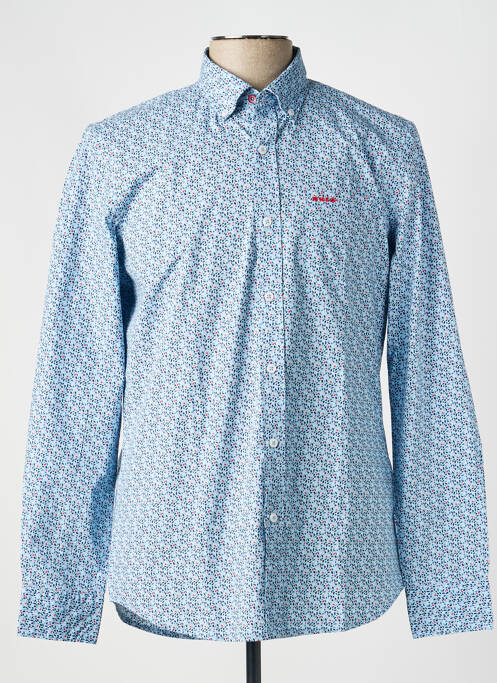 Cămașă cu mâneci lungi imprimeu fantezie albastru NEW ZEALAND AUCKLAND homme