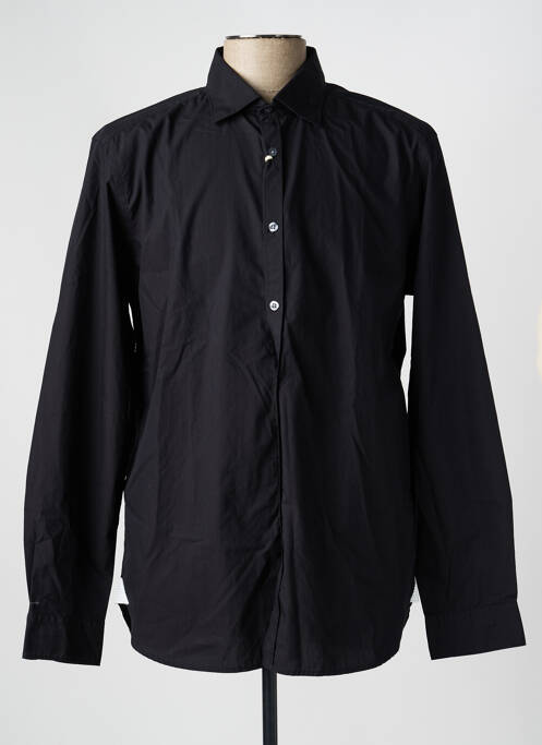 Cămașă cu mâneci lungi croială dreaptă negru FIL NOIR homme