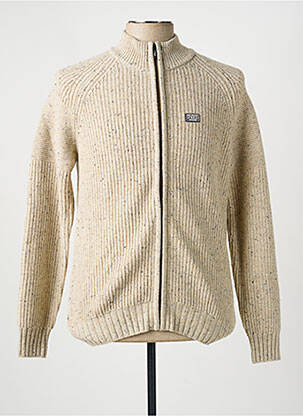 Vestă cu mâneci lungi țesătură melanj bej NEW ZEALAND AUCKLAND homme