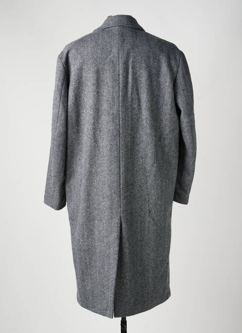 Palton lung buzunare fără glugă gri SELECTED homme