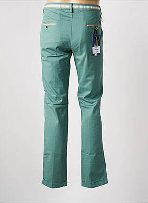 Pantalon chino țesătură poplin mărime normală verde MASON'S bărbat