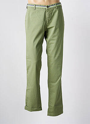 Pantalon chino țesătură poplin mărime normală verde MASON'S bărbat