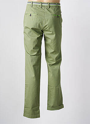 Pantalon chino țesătură poplin mărime normală verde MASON'S bărbat