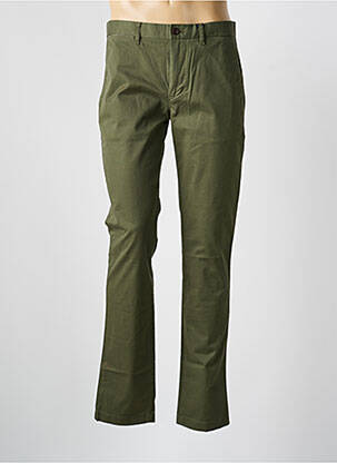 Pantalon chino închidere cu fermoar sub clapetă cu cârlig mărime normală verde STRELLSON bărbat