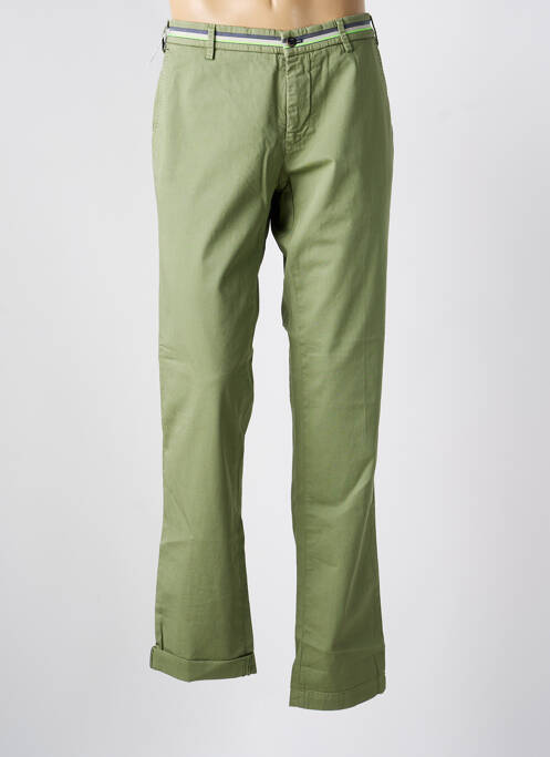 Pantalon chino țesătură poplin mărime normală verde MASON'S homme