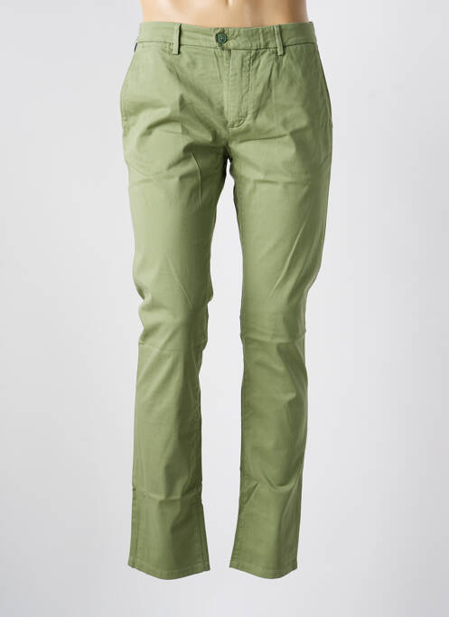 Pantalon chino țesătură poplin mărime normală verde TELERIA ZED homme
