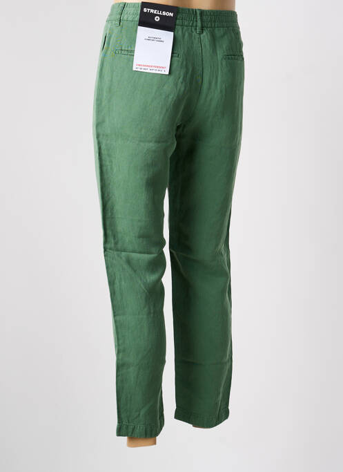 Pantalon slim țesătură poplin mărime normală verde STRELLSON homme