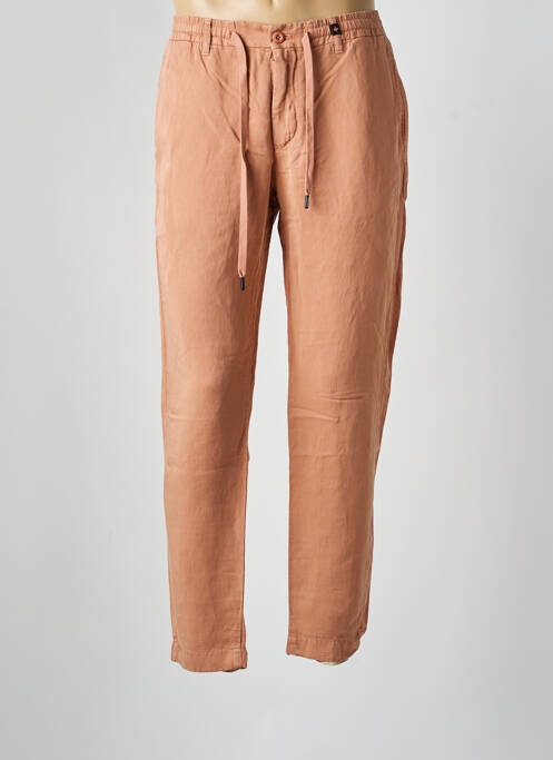 Pantalon slim țesătură poplin mărime normală maro STRELLSON homme