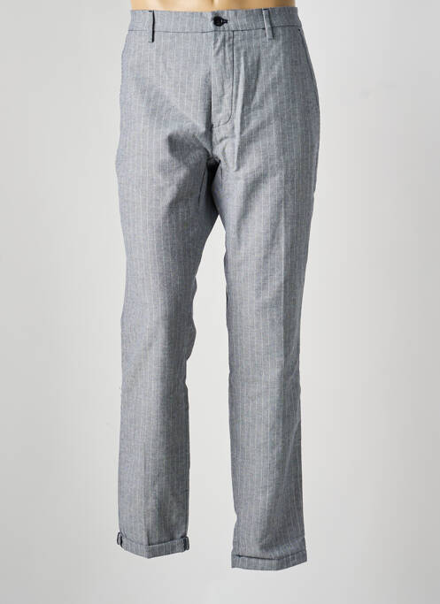 Pantalon chino țesătură poplin mărime normală gri MASON'S homme