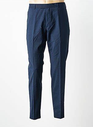 Pantalon slim talie cu cleme mărime normală albastru STRELLSON bărbat