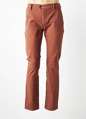Pantalon chino elasticitate mărime normală maro TELERIA ZED bărbat