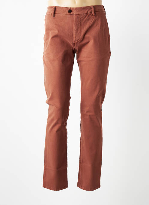 Pantalon chino elasticitate mărime normală maro TELERIA ZED homme