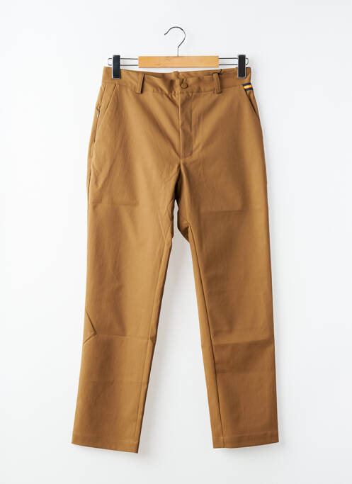 Pantalon chino țesătură poplin mărime normală maro KWAY homme