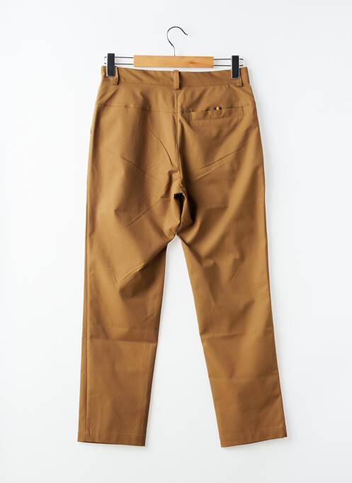 Pantalon chino țesătură poplin mărime normală maro KWAY homme