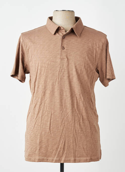 Polo croială cambrată mâneci scurte maro ANONYM APPAREL homme