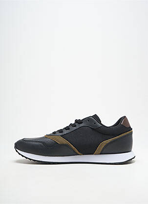 Adidași țesătură satinată vârf rotund negru TOMMY HILFIGER bărbat