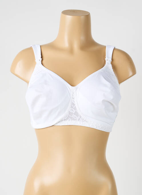 Lenjerie maternitate efect material satinat alb ANITA femme