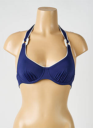 Sutien de costum de baie elasticitate sutien balconet cu decolteu înalt albastru AUBADE femeie