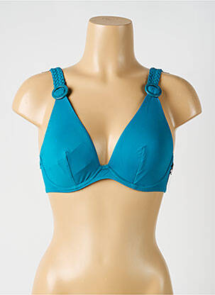 Sutien de costum de baie elasticitate top triunghiuri albastru AUBADE femeie