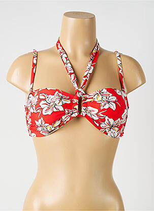 Sutien de costum de baie elasticitate top sutien modelat roșu AUBADE femeie