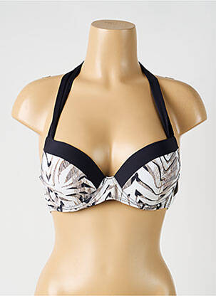 Sutien de costum de baie elasticitate top sutien push-up negru AUBADE femeie