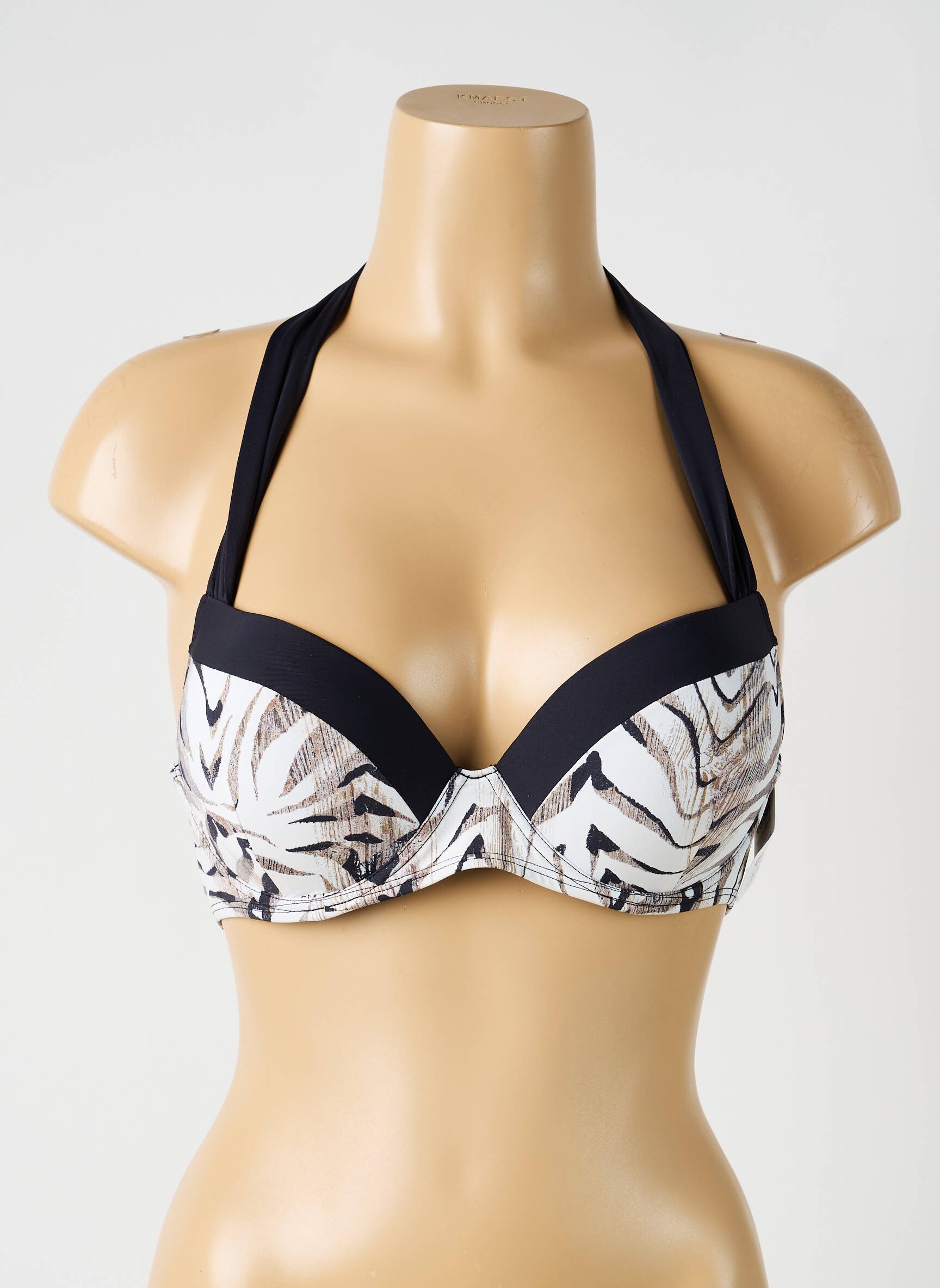 Sutien de costum de baie elasticitate top sutien push-up negru AUBADE femeie