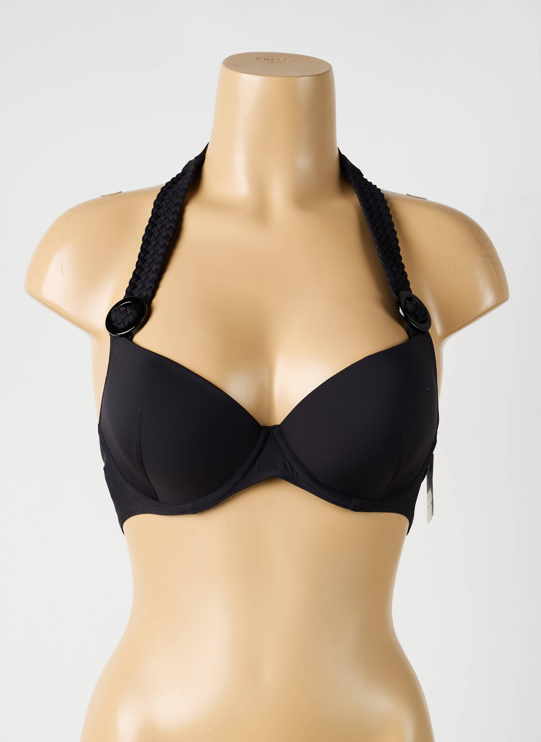 Sutien de costum de baie elasticitate top sutien modelat negru AUBADE femeie