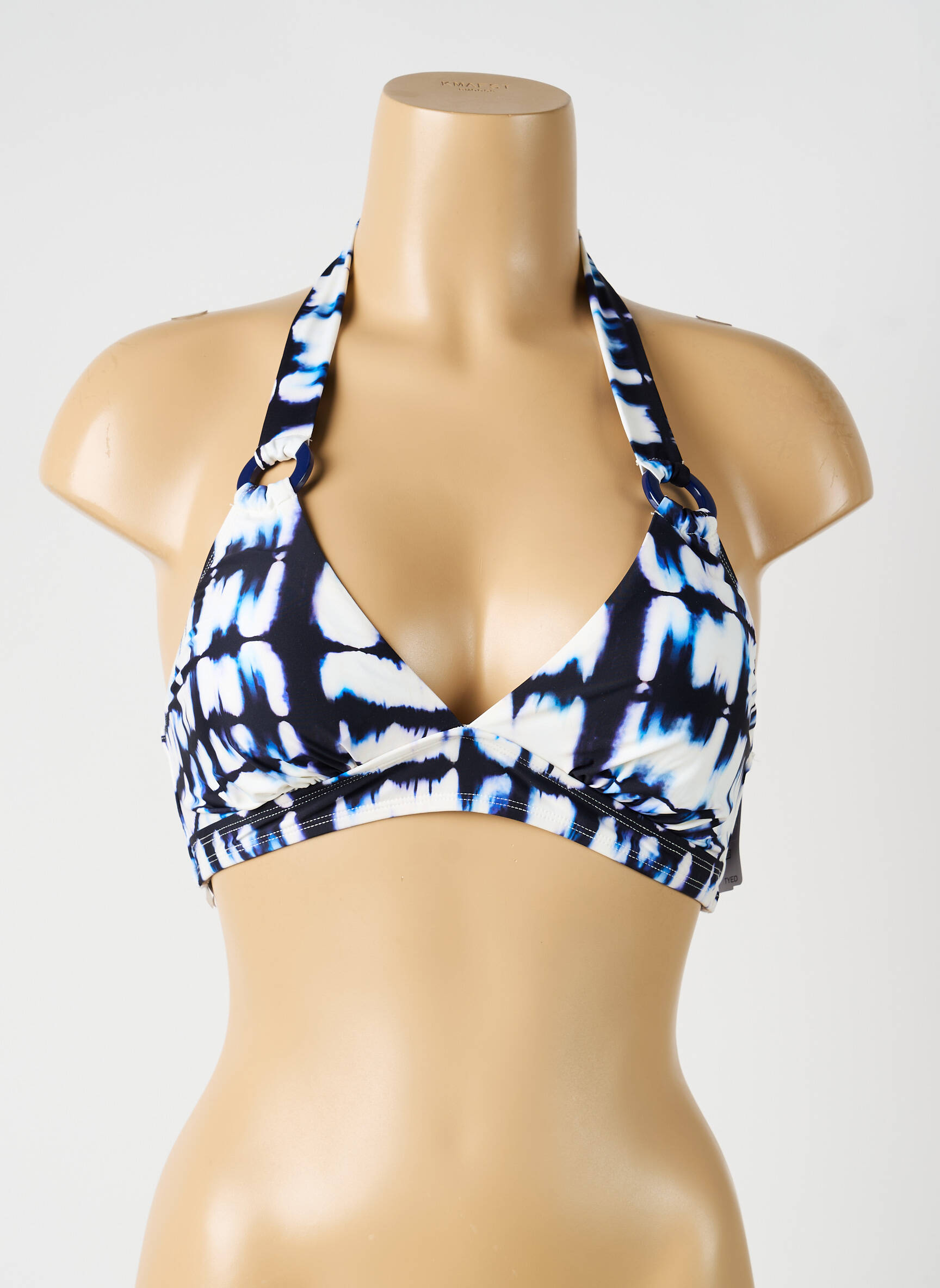 Sutien de costum de baie elasticitate top triunghiuri albastru AUBADE femeie