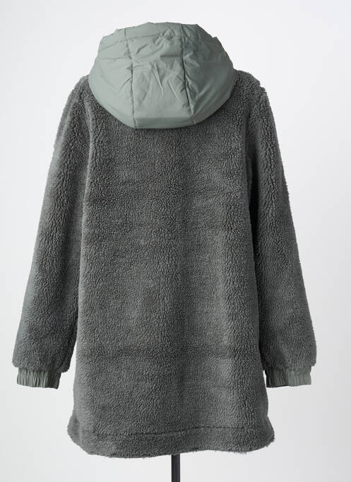 Palton lung cu glugă cu glugă verde CECIL femme
