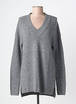 Pulover țesătură melanj mâneci lungi gri CECIL femme