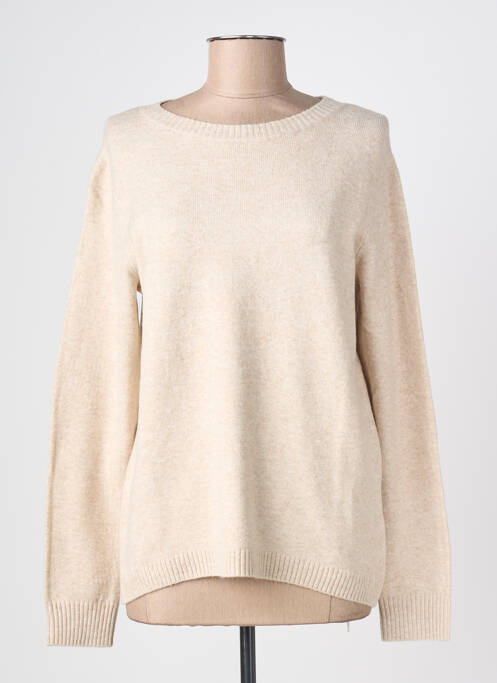 Pulover țesătură melanj mâneci lungi bej CECIL femme