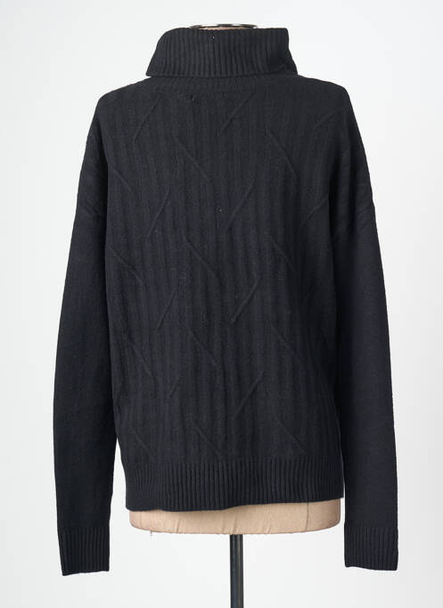 Pulover cu guler înalt elasticitate mâneci lungi negru CECIL femme