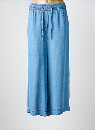 Pantalon larg țesătură poplin mărime normală albastru CECIL femme