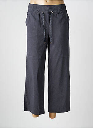 Pantalon larg țesătură poplin mărime normală gri 99.90 femeie