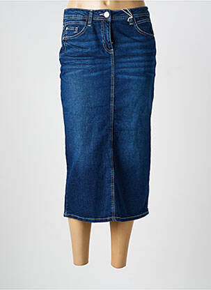 Fustă lungă croială dreaptă albastru CECIL femme